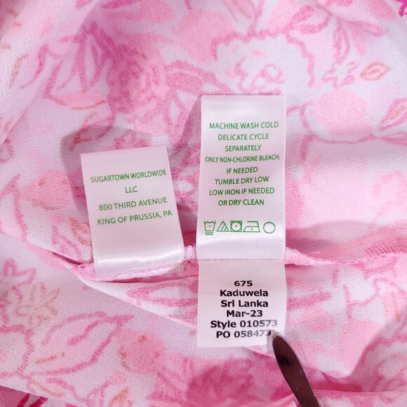 NWT Lilly Pulitzer Womens Size 6 Ronnie V-Neck Romper Peony Pink $208 - Picture 13 of 15